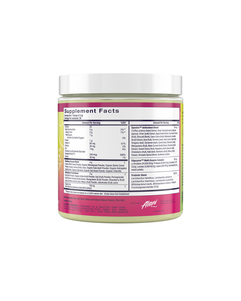 Super Greens Wild Berry Powder Daily Wellness Superfood Drink Mix