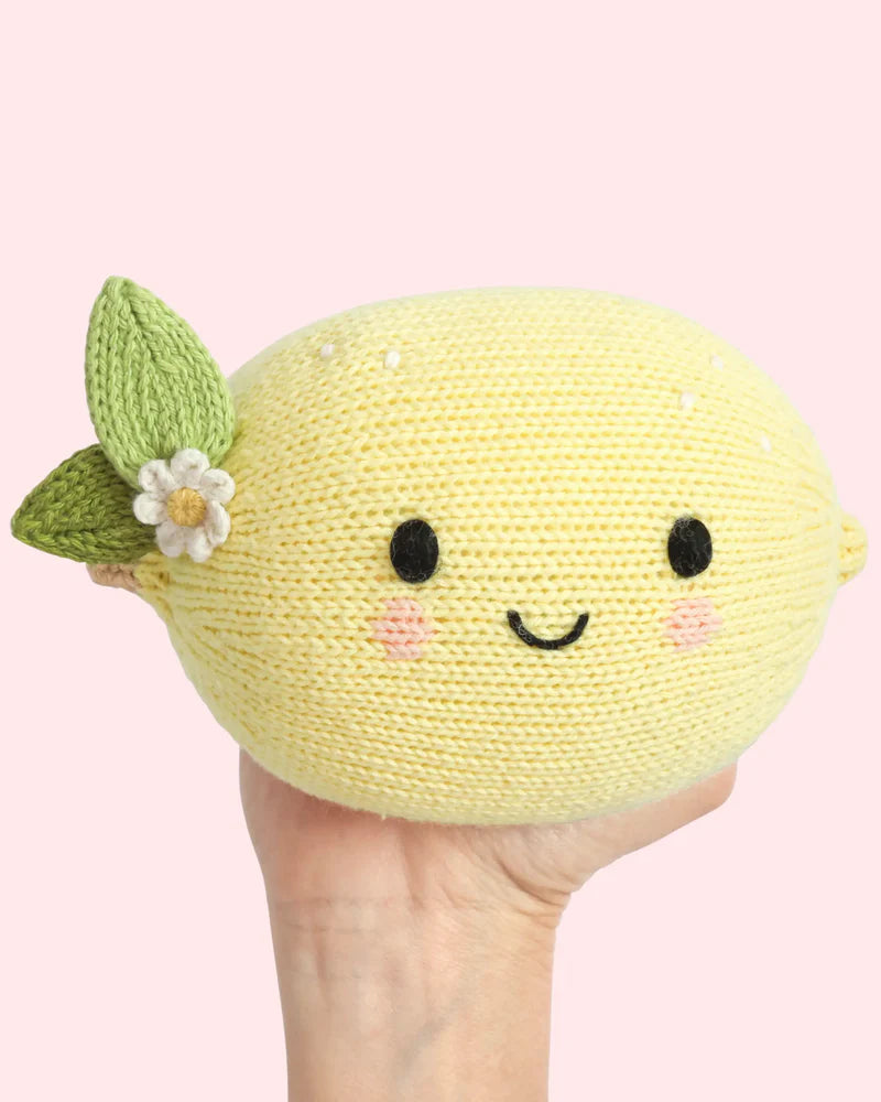 Baby Lemon Plush Stuffed Toy Soft Citrus Character Nursery Gift Companion