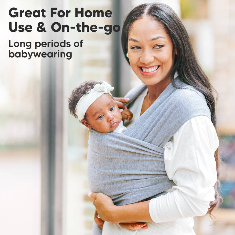 KeaBabies Snuggle Bond Wrap – Classic Gray Baby Carrier