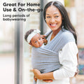 KeaBabies Snuggle Bond Wrap – Classic Gray Baby Carrier