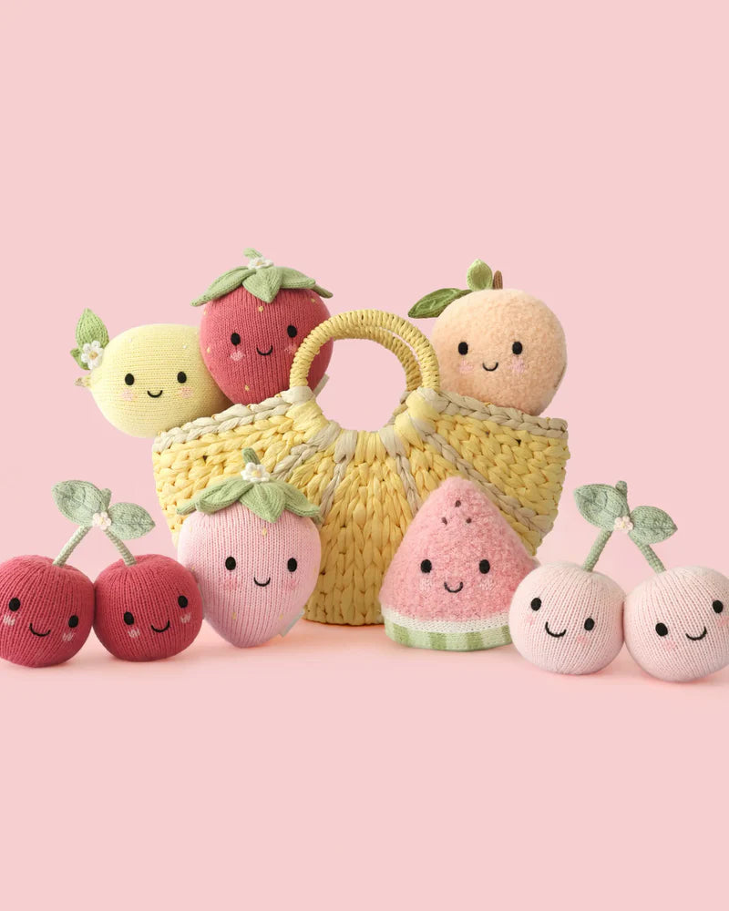 Baby Lemon Plush Stuffed Toy Soft Citrus Character Nursery Gift Companion