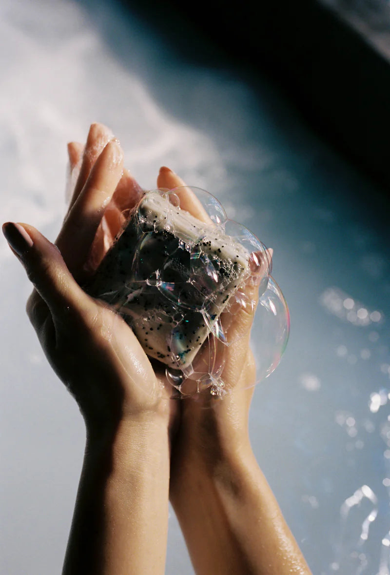 Morning Exfoliating Peppermint Soap Brick Refreshing Natural Bar Soap