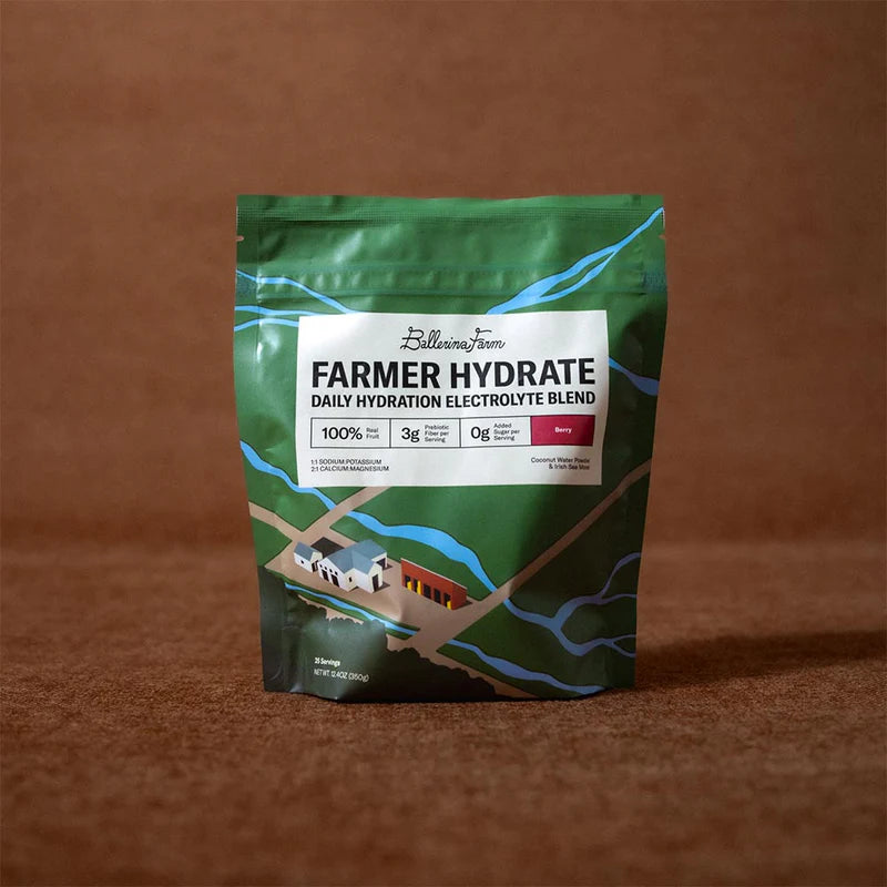 Farmer Hydrate Powder Bag Electrolyte Drink Mix Hydration Support Formula