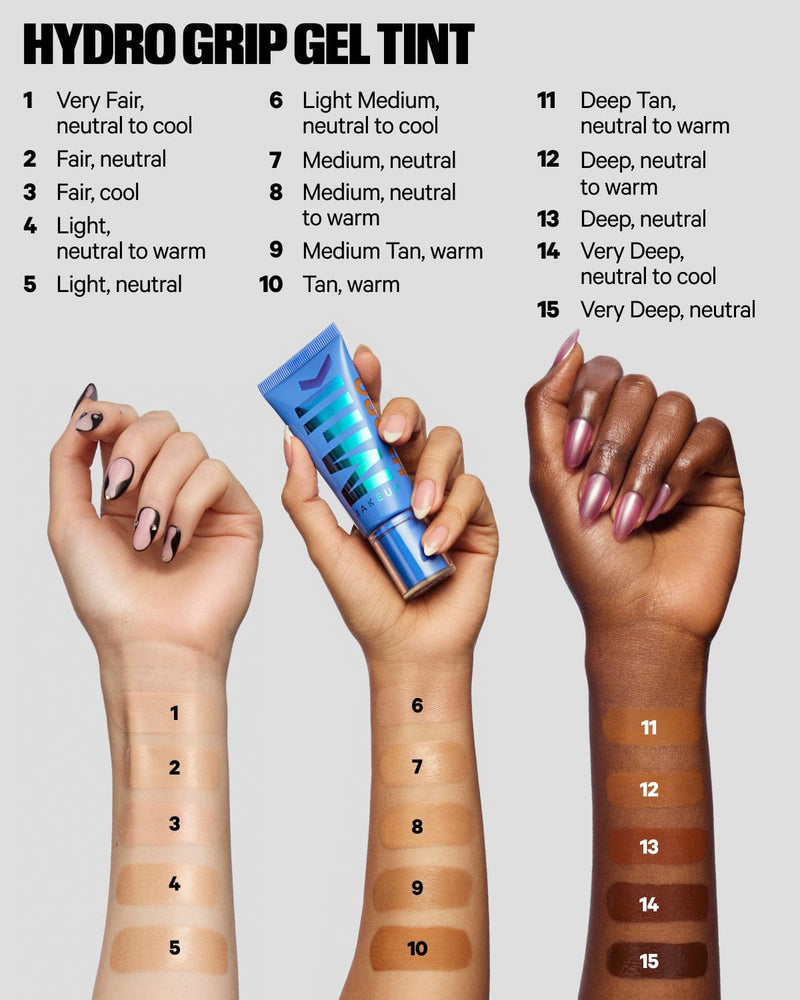 Hydro Grip Hydrating Gel Skin Tint Lightweight Dewy Natural Coverage