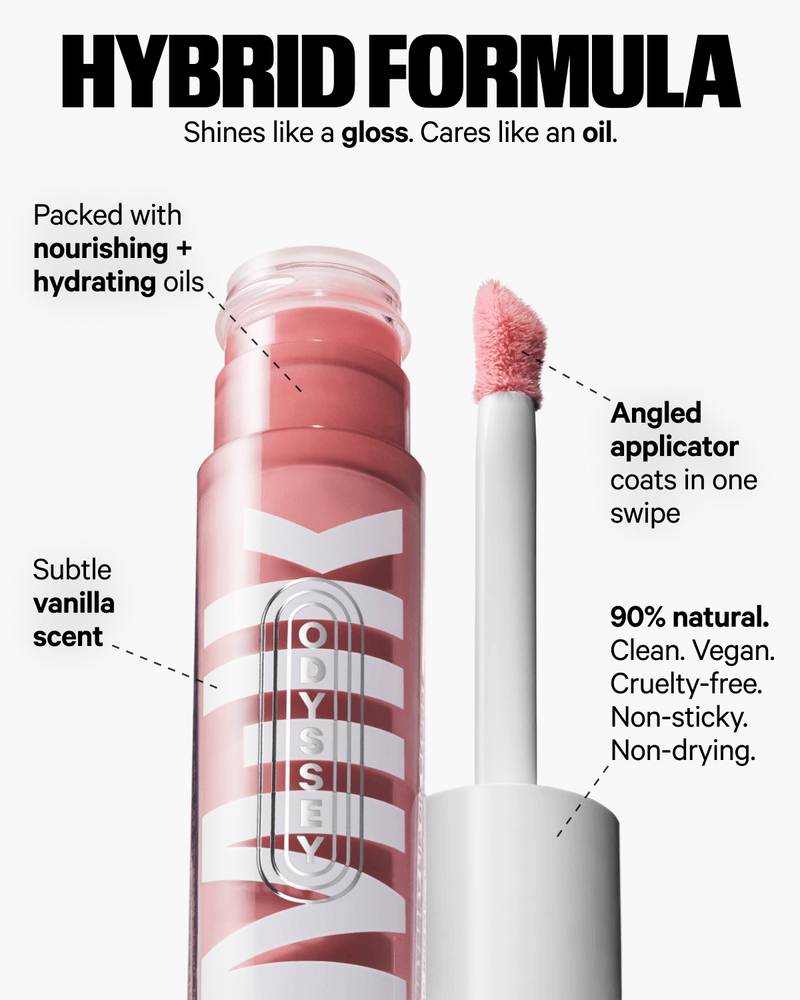 Odyssey Lip Oil Gloss Hydrating Shine Non-Sticky Lip Treatment