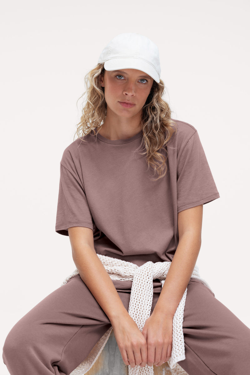 French Terry Jogger Cocoa Soft Cotton Relaxed Fit Casual Sweatpants