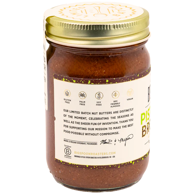 Pistachio Brownie Almond Butter Creamy Nut Butter Rich Chocolate Flavor