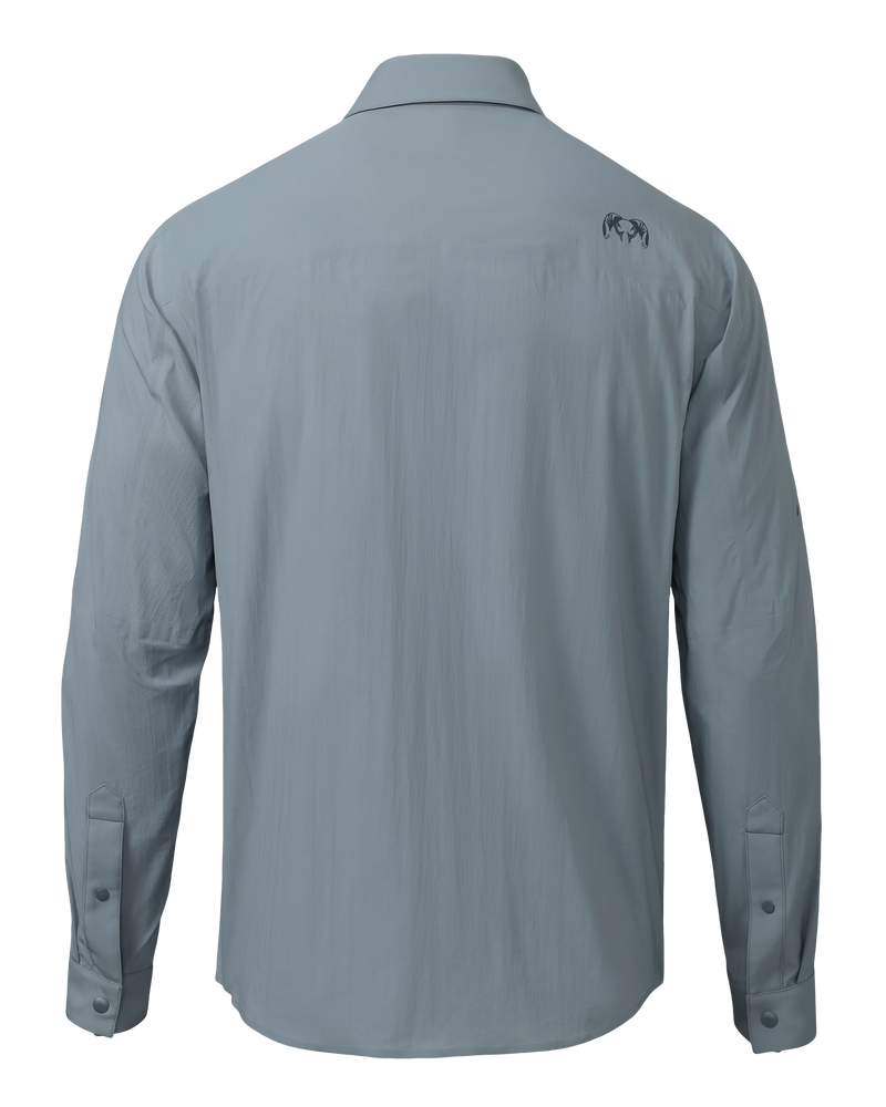 Salton LS Shirt Slate – Men’s Long Sleeve Casual Comfort Shirt