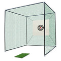 10x10x10FT Golf Practice Net Cage with Metal Frame Indoor Outdoor Hitting