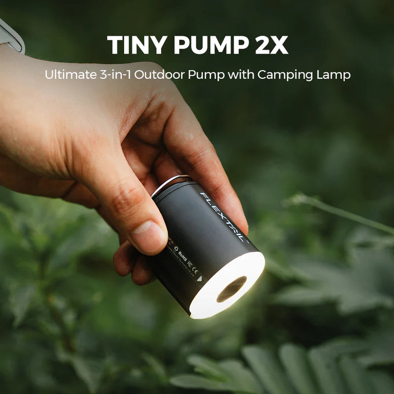 TINY PUMP 2X – 3-in-1 Outdoor Air Pump with Camping Light