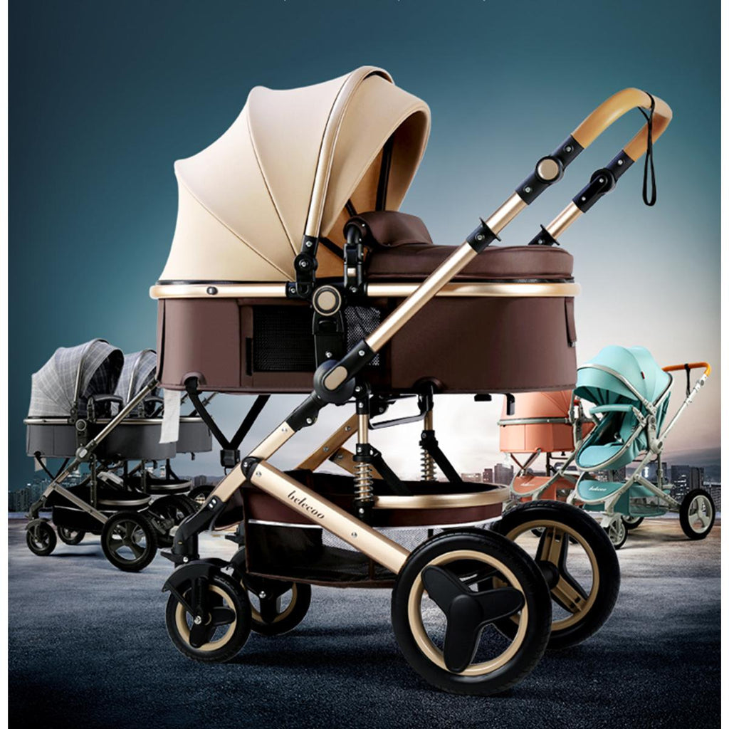 2-in-1 Baby Stroller | Lightweight, Foldable & 4-Wheel Travel Design