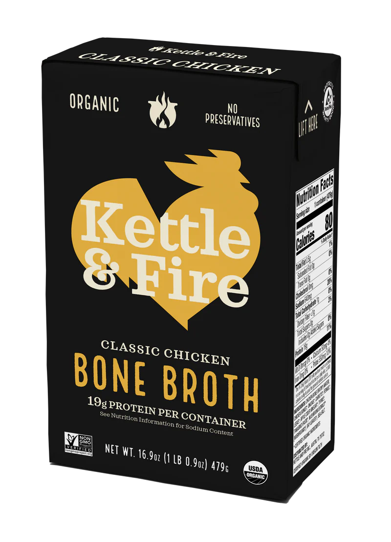 Chicken Bone Broth 16.9 oz Premium Savory Slow-Simmered Nutrient Rich Broth