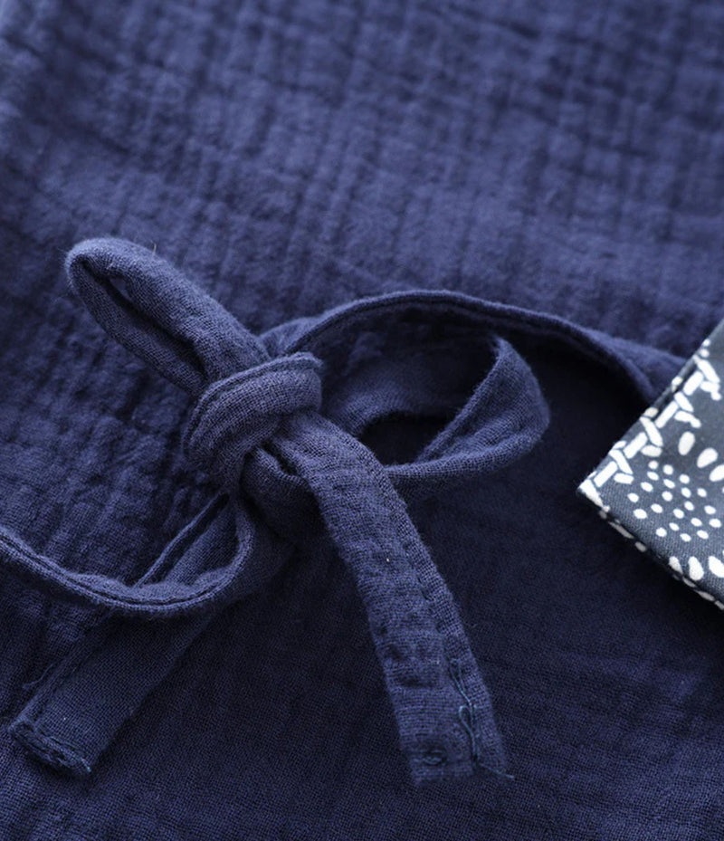 Sashiko Samue Set – Traditional Japanese Style Lounge Wear Set