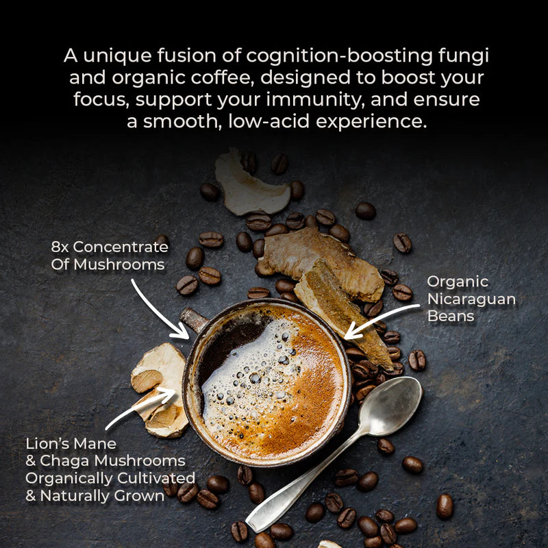 Cognition Mushroom Ground Coffee Premium Functional Coffee Blend