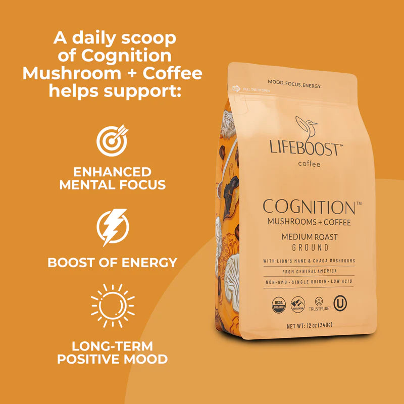 Cognition Mushroom Ground Coffee Premium Functional Coffee Blend