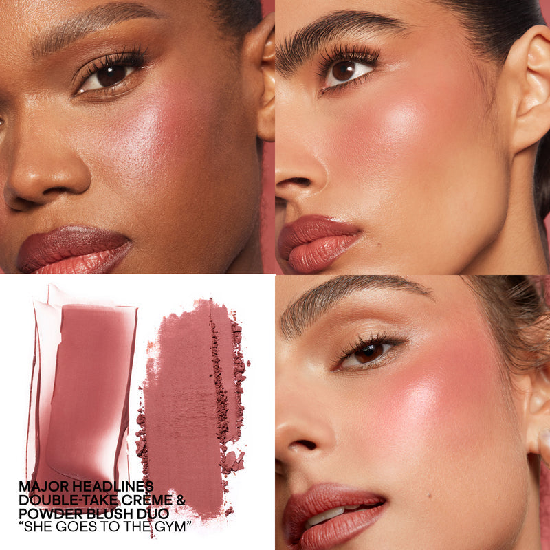 Mini Major Headlines Blush Duo – Crème & Powder Double-Take Blush