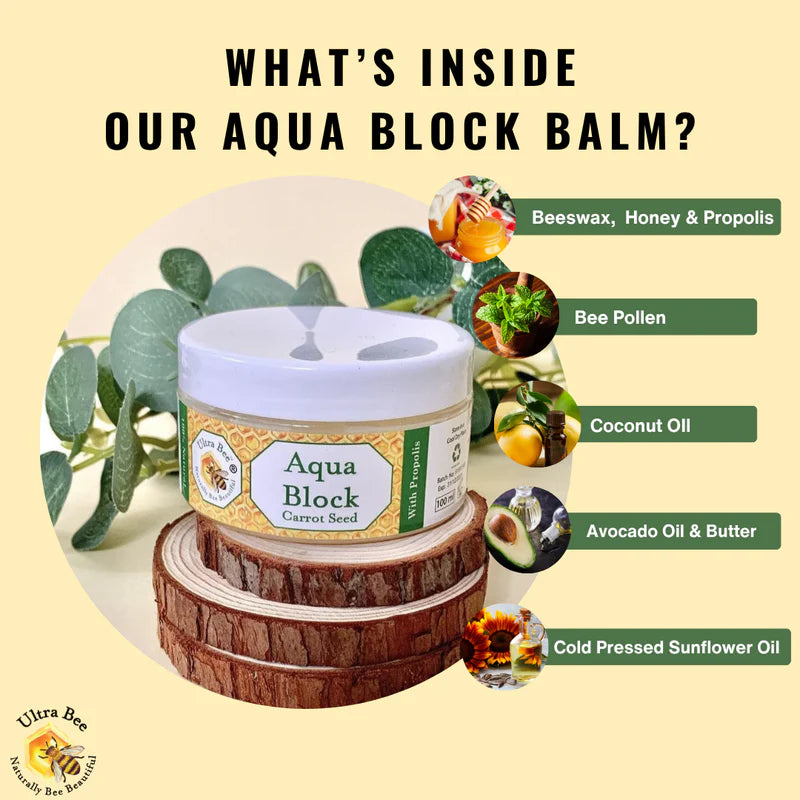 100% Natural Pre Swim Aqua Block Balm 100ml – Water Barrier Balm