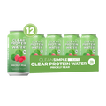 Clear Protein Water Prickly Pear 12oz 12 Pack High Protein Hydration