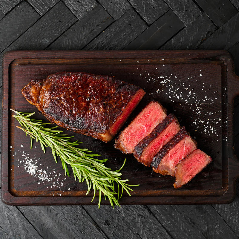 Wagyu New York Strip Steak Premium A5 Quality Rich Marbled Beef Cut