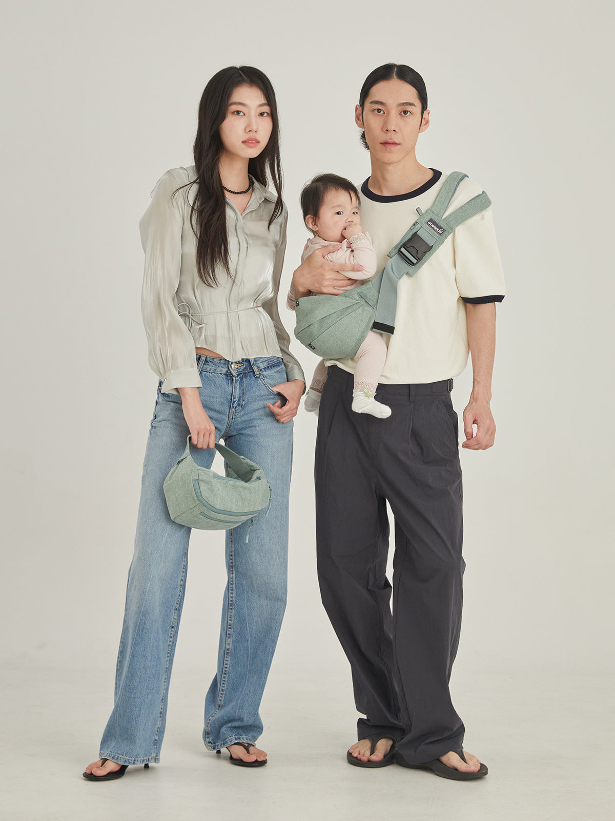 365 Toddler Sling Plus – Mint Baby Sling & Diaper Bag Combo