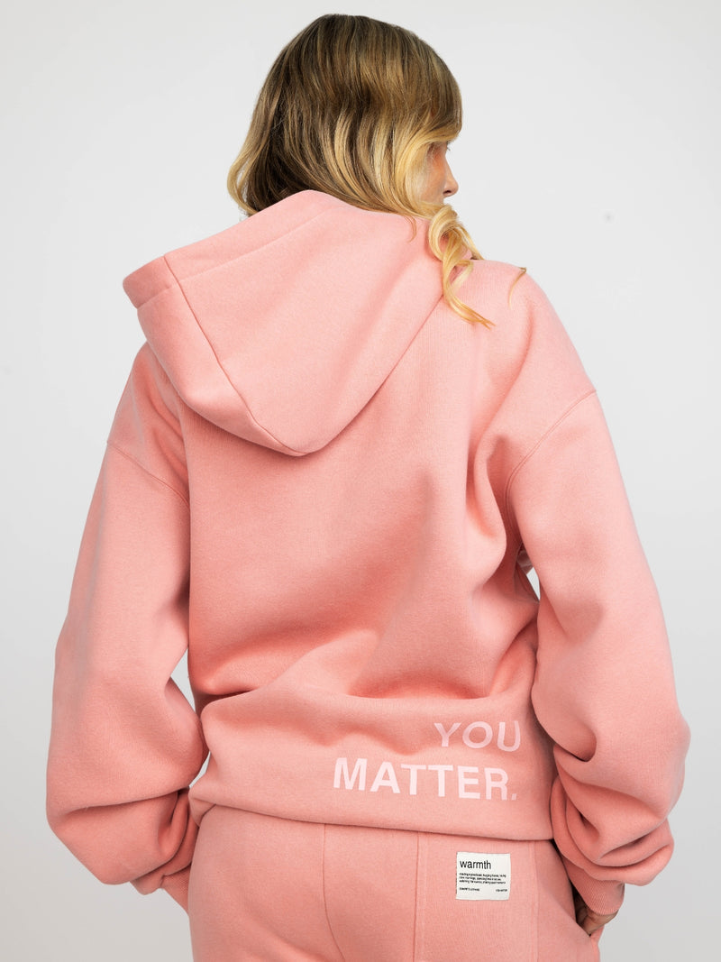 You Matter Hoodie Inspirational Graphic Soft Fleece Cozy Casual Pullover