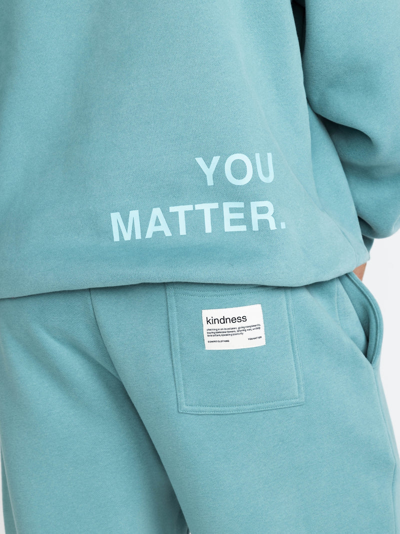 You Matter Hoodie Inspirational Graphic Soft Fleece Cozy Casual Pullover