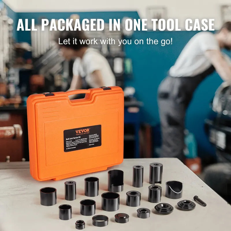 21PCS Ball Joint Press Kit C-Press Automotive Removal & Installation Tool Set