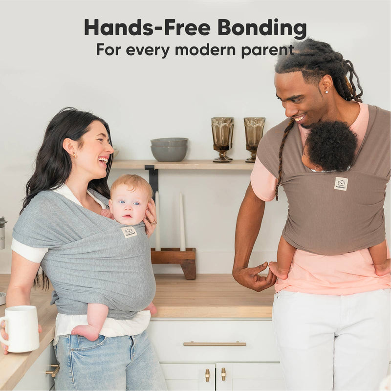 KeaBabies Snuggle Bond Wrap – Classic Gray Baby Carrier