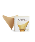 Chemex Natural Coffee Filters 8 Cup Premium Unbleached Pour Over Filter Pack