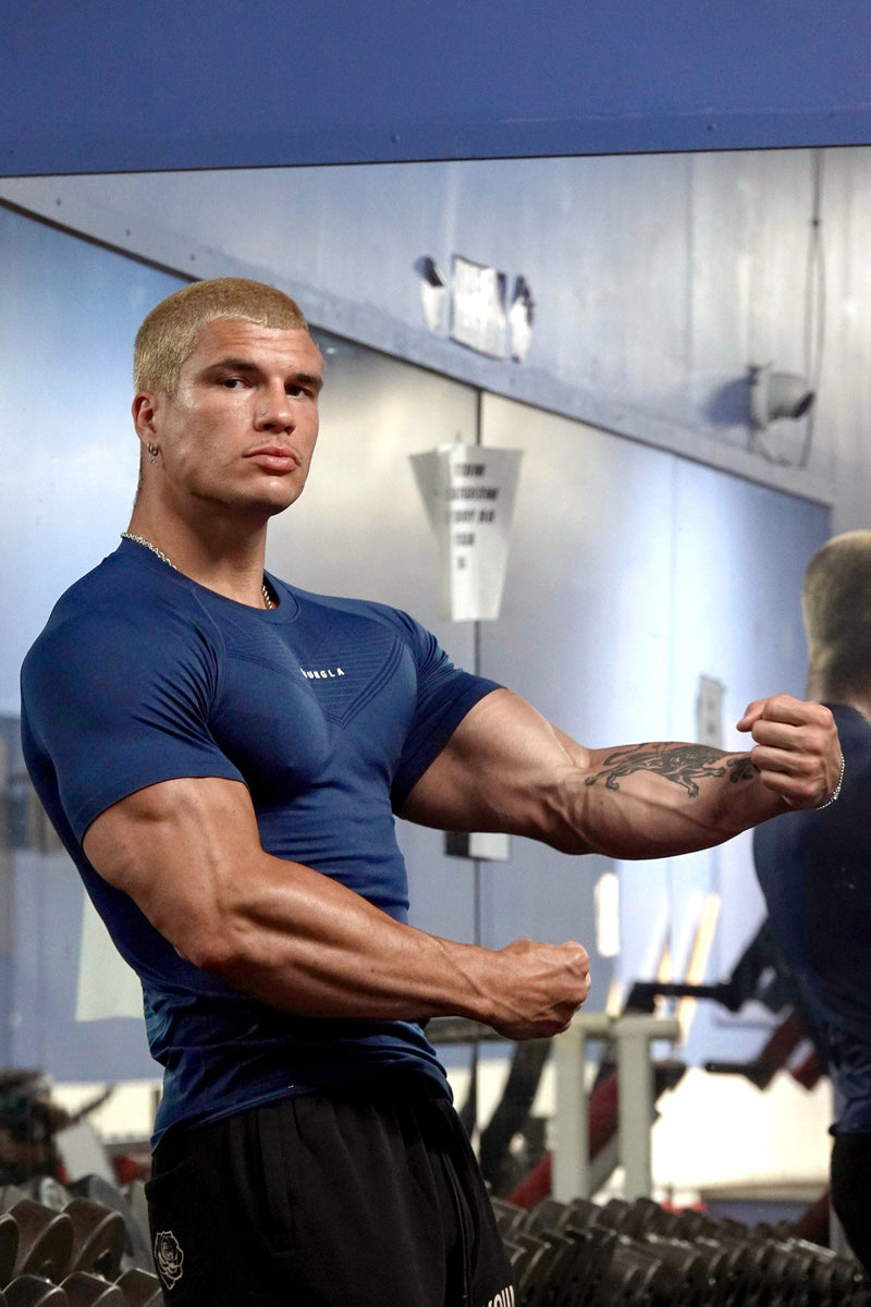 SuperVillain 475 Compression Tee Performance Athletic Fit Training Shirt