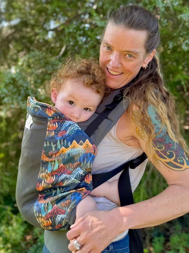 Montana Kinderpack Graphite with Koolnit – Ergonomic Baby Carrier