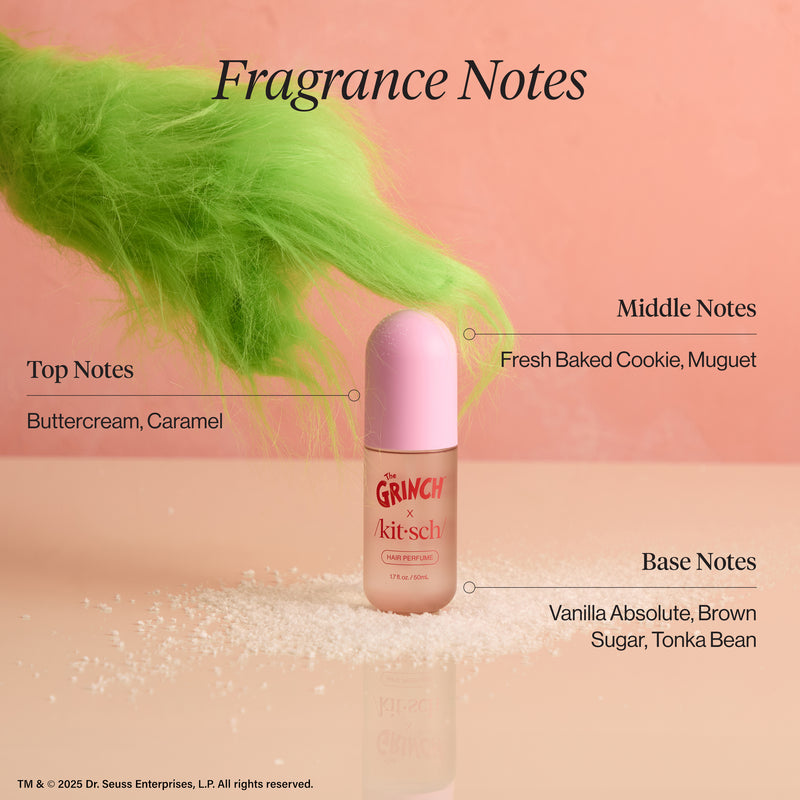 Grinch x Kitsch Hair Perfume Whoville Cookies | Sweet Fragrance Mist