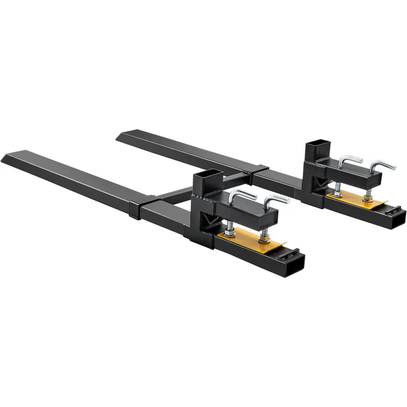 4000LB Clamp On Pallet Forks 60in Heavy Duty Tractor Bucket Attachment