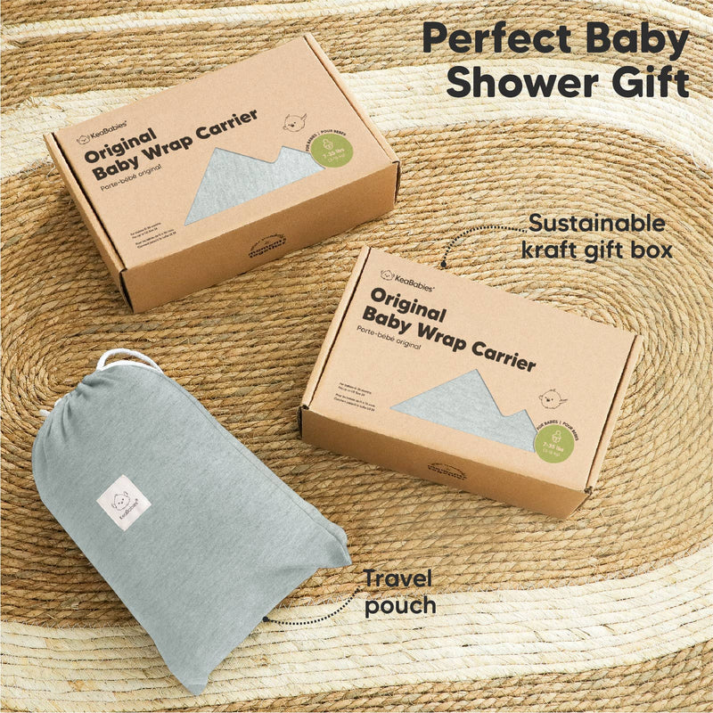 KeaBabies Snuggle Bond Wrap – Classic Gray Baby Carrier