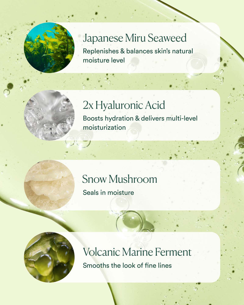 Hyaluronic Sea Serum Deep Hydration Plumping Glow Skin Booster