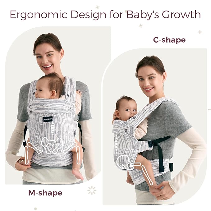 Momcozy Herihuge Baby Carrier | Jacquard, Stylish & All-Day Comfort