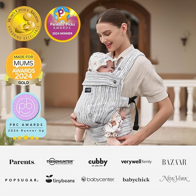 Momcozy Herihuge Baby Carrier | Jacquard, Stylish & All-Day Comfort