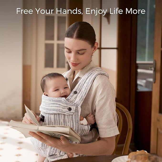 Momcozy Herihuge Baby Carrier | Jacquard, Stylish & All-Day Comfort