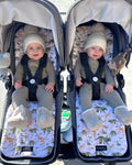 Double Pram Liner – Soft Comfortable Stroller Seat Cushion