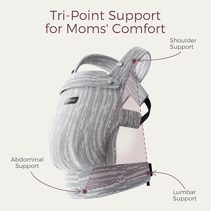 Momcozy Herihuge Baby Carrier | Jacquard, Stylish & All-Day Comfort