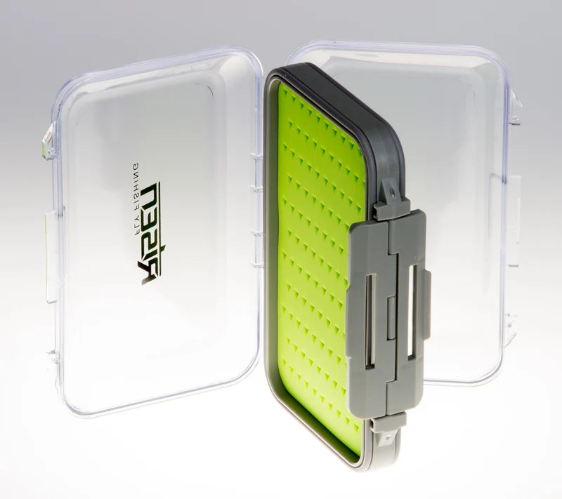 Waterproof Fly Box with Green Silicone Insert – Fly Fishing Storage