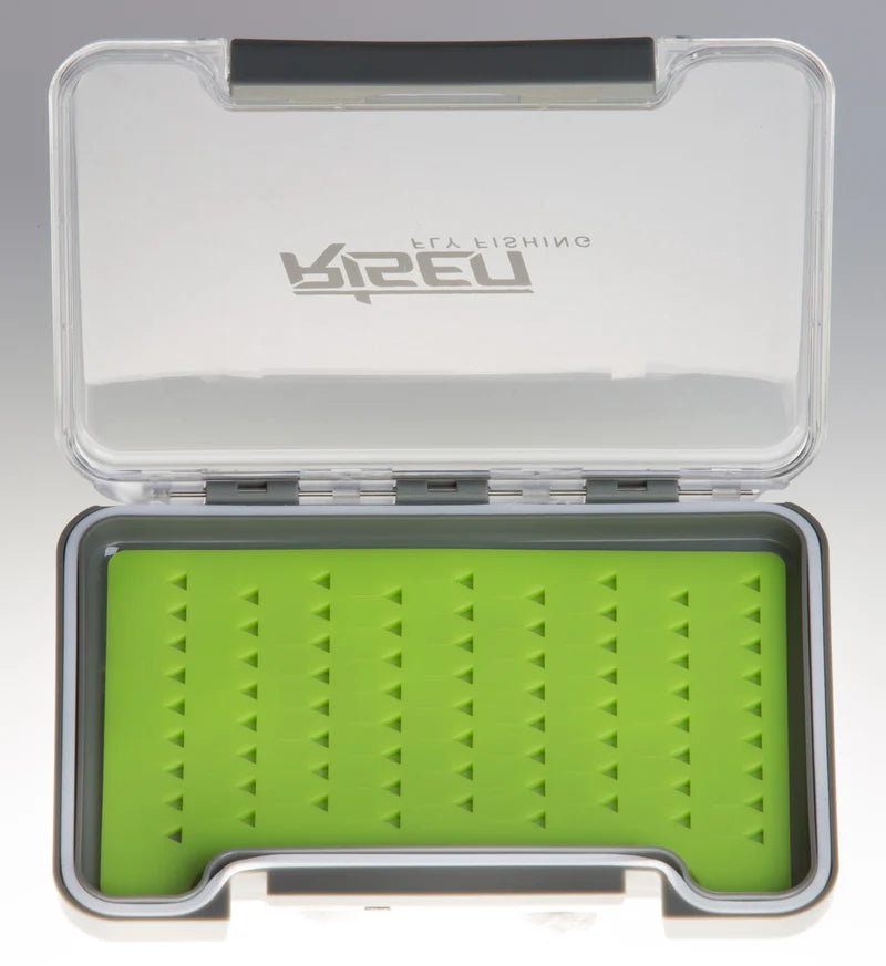 Waterproof Fly Box with Green Silicone Insert – Fly Fishing Storage