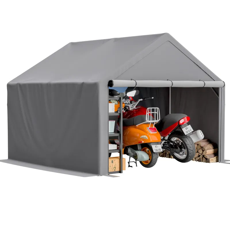10x10FT Outdoor Storage Shed Waterproof Garden Shelter for Tools & Bikes
