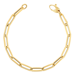 14K Paperclip Chain Bracelet – Elegant Minimalist Gold Jewelry
