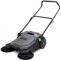 Walk-Behind Push Floor Sweeper with 5-Gallon Bin for Yard Garage Patio