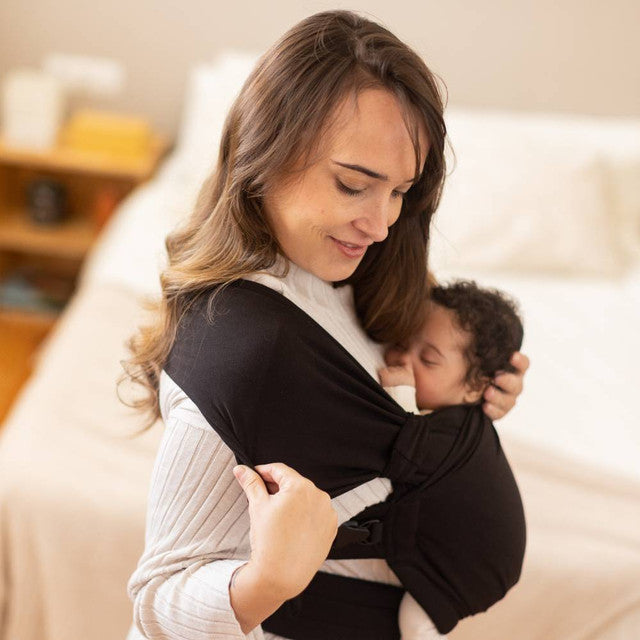 Boba Bliss V2 Black – Soft Hybrid Baby Carrier Wrap