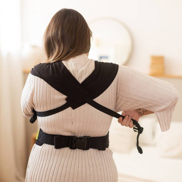 Boba Bliss V2 Black – Soft Hybrid Baby Carrier Wrap