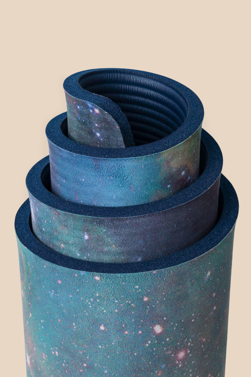 CloudCushion Vegan Suede Yoga Mat Cool Cosmos 0.5 Thick Non Slip
