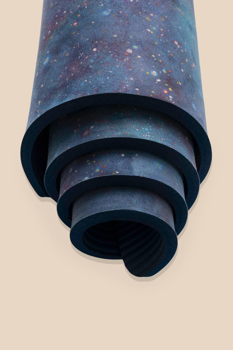 CloudCushion Vegan Suede Yoga Mat Cool Cosmos 0.5 Thick Non Slip