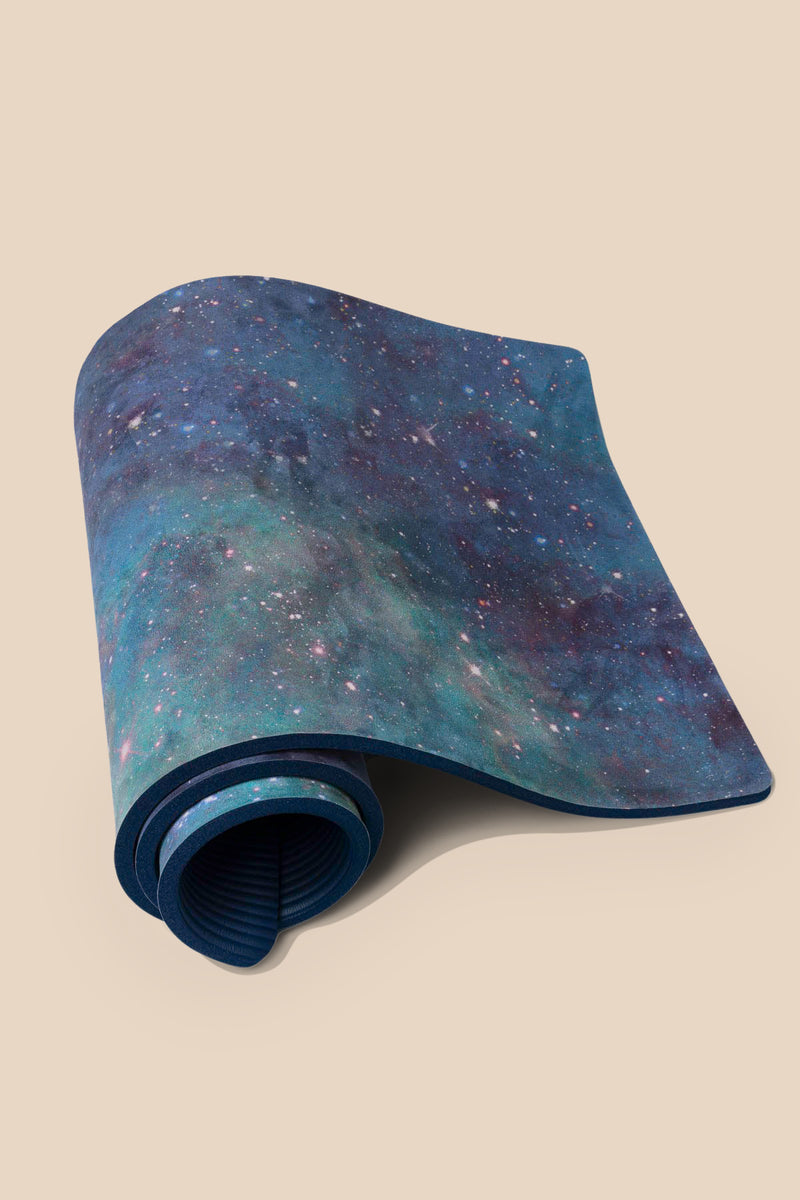 CloudCushion Vegan Suede Yoga Mat Cool Cosmos 0.5 Thick Non Slip